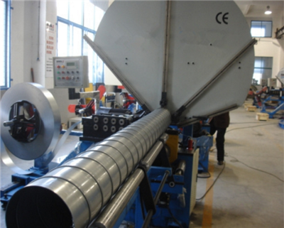 Double Screw Locking Machine Spiral Duct Making Machine