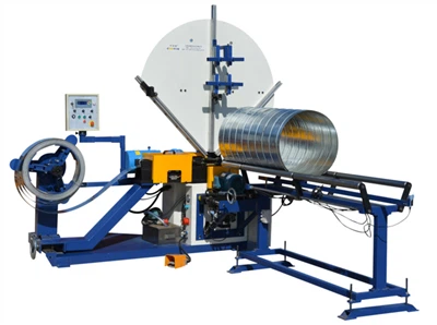 Round Air Duct Making Machine Steel Stripe Type Spiral Duct Machine