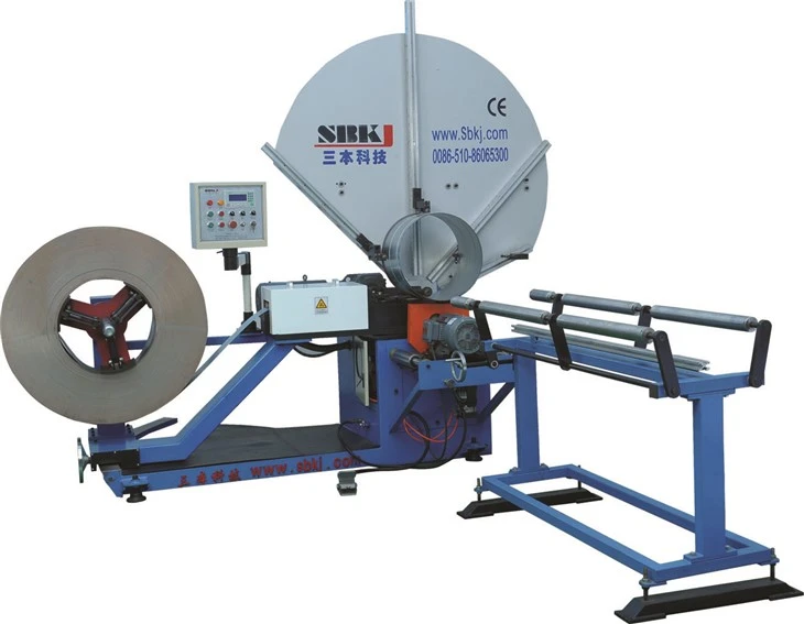 Spiro Round Auto Duct Making Machines Production Line Steel Pipe Spiral Duct Machine